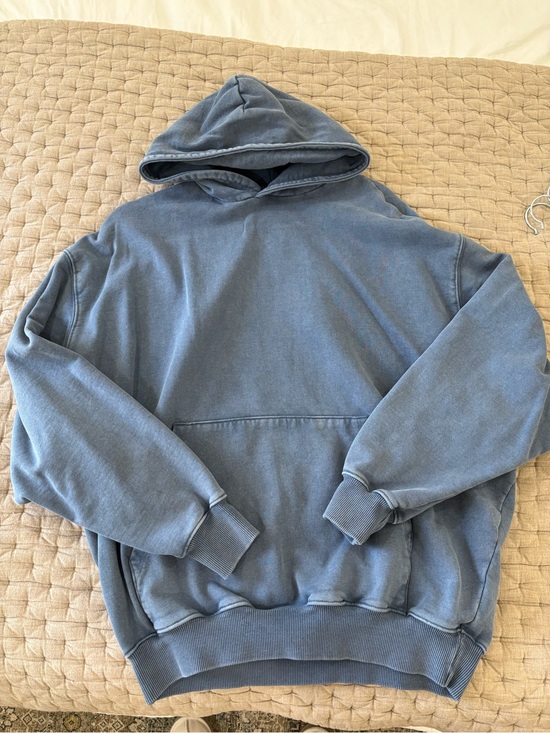 SKIMS Tops - SKIMS Washed Blue-Gray Oversized Hoodie